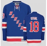 nhl new york rangers staal #18 blue