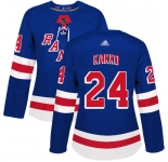 New York Rangers #24 Kaapo Kakko Royal Blue Home Authentic Women's Stitched Hockey Jersey