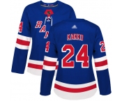 New York Rangers #24 Kaapo Kakko Royal Blue Home Authentic Women's Stitched Hockey Jersey
