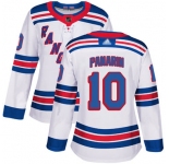 Rangers #10 Artemi Panarin White Road Authentic Women's Stitched Hockey Jersey