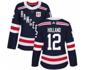 Women Adidas New York Rangers #12 Peter Holland Authentic Navy Blue 2018 Winter Classic NHL Jersey