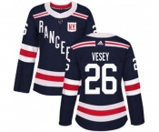 Women Adidas New York Rangers #26 Jimmy Vesey Authentic Navy Blue 2018 Winter Classic NHL Jersey