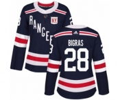 Women Adidas New York Rangers #28 Chris Bigras Authentic Navy Blue 2018 Winter Classic NHL Jersey