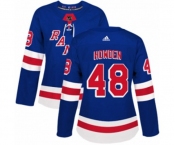 Women Adidas New York Rangers #48 Brett Howden Authentic Royal Blue Home NHL Jersey