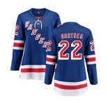Women New York Rangers #22 Mike Gartner Fanatics Branded Royal Blue Home Breakaway NHL Jersey
