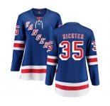 Women New York Rangers #35 Mike Richter Fanatics Branded Royal Blue Home Breakaway NHL Jersey