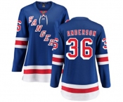 Women New York Rangers #36 Glenn Anderson Fanatics Branded Royal Blue Home Breakaway NHL Jersey