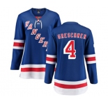 Women New York Rangers #4 Ron Greschner Fanatics Branded Royal Blue Home Breakaway NHL Jersey