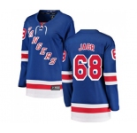 Women New York Rangers #68 Jaromir Jagr Fanatics Branded Royal Blue Home Breakaway NHL Jersey