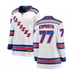 Women New York Rangers #77 Phil Esposito Fanatics Branded White Away Breakaway NHL Jersey