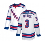 Women Reebok New York Rangers #3 James Patrick Authentic White Away NHL Jersey