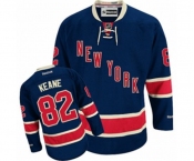 Women Reebok New York Rangers #82 Joey Keane Authentic Navy Blue Third NHL Jersey