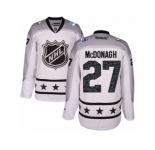 Women's Reebok New York Rangers #27 Ryan McDonagh Authentic White Metropolitan Division 2017 All-Star NHL Jersey