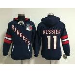 women nhl jerseys new york rangers #11 messier blue[pullover hooded sweatshirt]