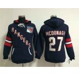 women nhl jerseys new york rangers #27 mcdonagh blue[pullover hooded sweatshirt]