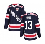 Youth Adidas New York Rangers #13 Kevin Hayes Authentic Navy Blue 2018 Winter Classic NHL Jersey