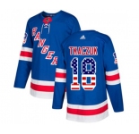 Youth Adidas New York Rangers #18 Walt Tkaczuk Authentic Royal Blue USA Flag Fashion NHL Jersey