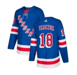 Youth Adidas New York Rangers #18 Walt Tkaczuk Premier Royal Blue Home NHL Jersey