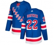 Youth Adidas New York Rangers #22 Mike Gartner Authentic Royal Blue Home NHL Jersey