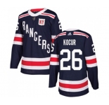Youth Adidas New York Rangers #26 Joe Kocur Authentic Navy Blue 2018 Winter Classic NHL Jersey