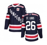 Youth Adidas New York Rangers #26 Martin St. Louis Authentic Navy Blue 2018 Winter Classic NHL Jersey