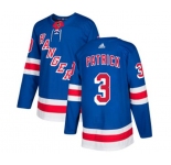 Youth Adidas New York Rangers #3 James Patrick Authentic Royal Blue Home NHL Jersey