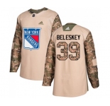 Youth Adidas New York Rangers #39 Matt Beleskey Authentic Camo Veterans Day Practice NHL Jersey