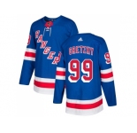 Youth Adidas New York Rangers #99 Wayne Gretzky Royal Blue Home Authentic Stitched NHL Jersey