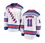 Youth New York Rangers #11 Mark Messier Fanatics Branded White Away Breakaway NHL Jersey