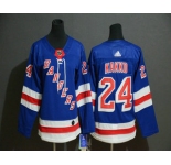 Youth New York Rangers #24 Kaapo Kakko Royal Blue Home Adidas Hockey Stitched NHL Jersey