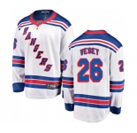 Youth New York Rangers #26 Jimmy Vesey Fanatics Branded White Away Breakaway NHL Jersey