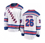 Youth New York Rangers #26 Joe Kocur Fanatics Branded White Away Breakaway NHL Jersey