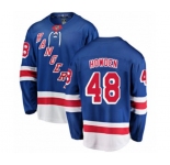 Youth New York Rangers #48 Brett Howden Fanatics Branded Royal Blue Home Breakaway NHL Jersey