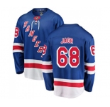 Youth New York Rangers #68 Jaromir Jagr Fanatics Branded Royal Blue Home Breakaway NHL Jersey