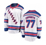 Youth New York Rangers #77 Phil Esposito Fanatics Branded White Away Breakaway NHL Jersey