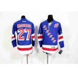 youth nhl jerseys new york rangers #27 mcdonagh lt.blue[patch C]