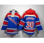 youth nhl jerseys new york rangers #30 lundqvist blue[pullover hooded sweatshirt]