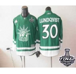 youth nhl jerseys new york rangers #30 lundqvist green[2014 stanley cup]