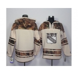 Men's New York Rangers Blank Cream Camo Stitched NHL Jersey