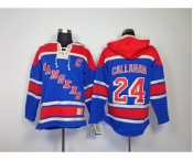 nhl jerseys new york rangers #24 callahan blue[pullover hooded sweatshirt patch C]