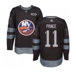 Adidas New York Islanders #11 Shane Prince Authentic Black 1917-2017 100th Anniversary NHL Jersey
