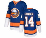 Adidas New York Islanders #14 Tom Kuhnhackl Authentic Royal Blue Home NHL Jersey
