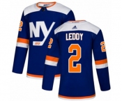 Adidas New York Islanders #2 Nick Leddy Authentic Blue Alternate NHL Jersey