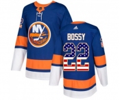 Adidas New York Islanders #22 Mike Bossy Authentic Royal Blue USA Flag Fashion NHL Jersey