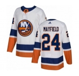 Adidas New York Islanders #24 Scott Mayfield Authentic White Away NHL Jersey