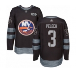 Adidas New York Islanders #3 Adam Pelech Authentic Black 1917-2017 100th Anniversary NHL Jersey