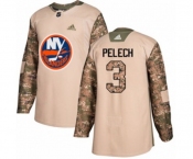 Adidas New York Islanders #3 Adam Pelech Authentic Camo Veterans Day Practice NHL Jersey