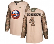 Adidas New York Islanders #4 Dennis Seidenberg Authentic Camo Veterans Day Practice NHL Jersey
