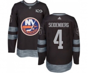 Adidas New York Islanders #4 Dennis Seidenberg Premier Black 1917-2017 100th Anniversary NHL Jersey