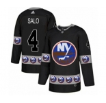 Adidas New York Islanders #4 Robin Salo Authentic Black Team Logo Fashion NHL Jersey